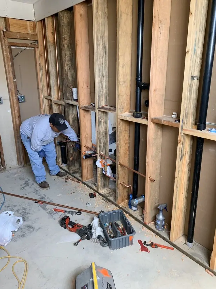 Commercial rough-in plumbing for Gas Line Repair in Windmills West